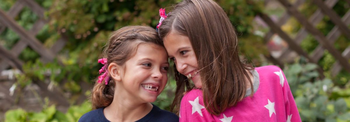 2 girls smiling